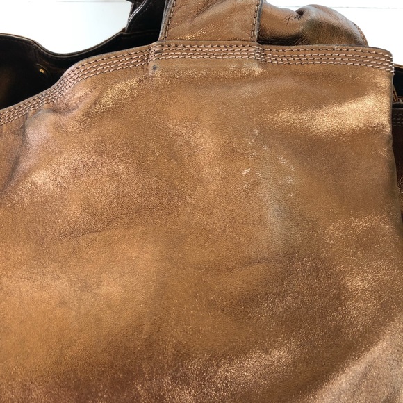 LOEWE Metallic Bronze Soft Leather Hobo Tote - Picture 12 of 14